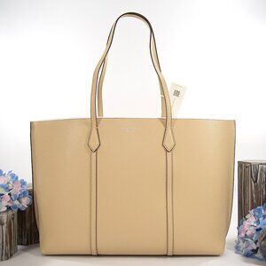 Tory Burch Perry Praline Triple Compartment Tote Bag NWT